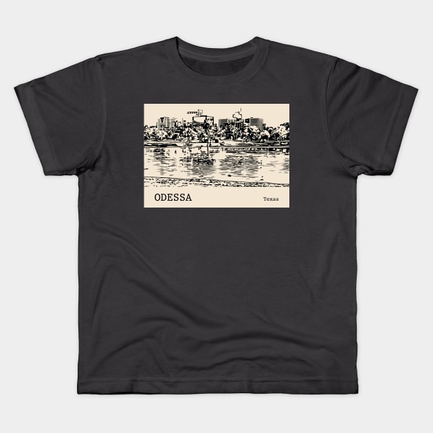 Odessa Texas Kids T-Shirt by Lakeric
